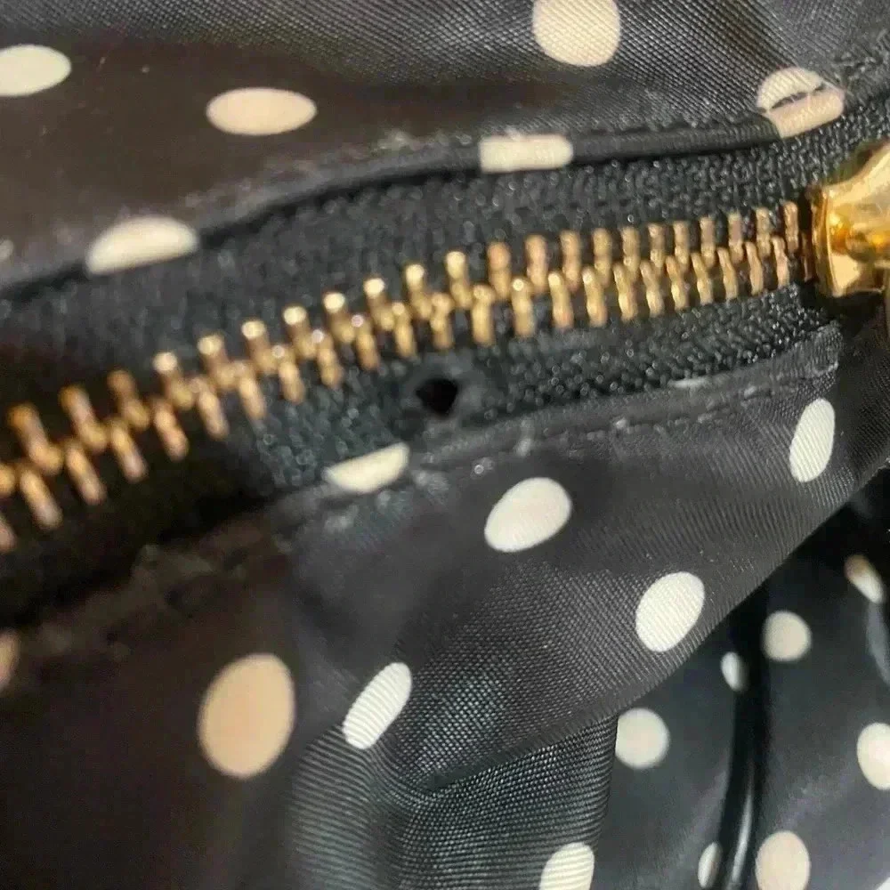Kate spade polkadot nylon satchel handbag